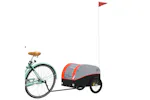 Vidaxl Bike Trailer Black And Orange 30 Kg Iron Vidaxl Bike Trailer Black And Orange 30 Kg Iron