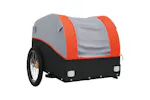 Vidaxl Bike Trailer Black And Orange 30 Kg Iron Vidaxl Bike Trailer Black And Orange 30 Kg Iron