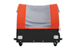 Vidaxl Bike Trailer Black And Orange 30 Kg Iron Vidaxl Bike Trailer Black And Orange 30 Kg Iron