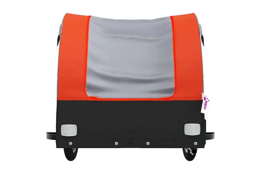 Vidaxl Bike Trailer Black And Orange 30 Kg Iron Vidaxl Bike Trailer Black And Orange 30 Kg Iron