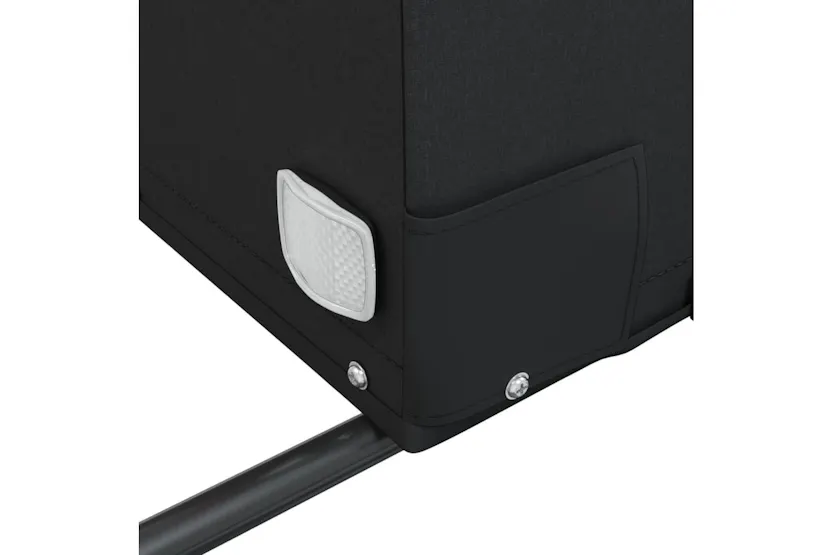 Vidaxl Bike Trailer Black And Orange 30 Kg Iron Vidaxl Bike Trailer Black And Orange 30 Kg Iron