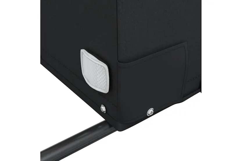 Vidaxl Bike Trailer Black And Yellow 30 Kg Iron Vidaxl Bike Trailer Black And Yellow 30 Kg Iron