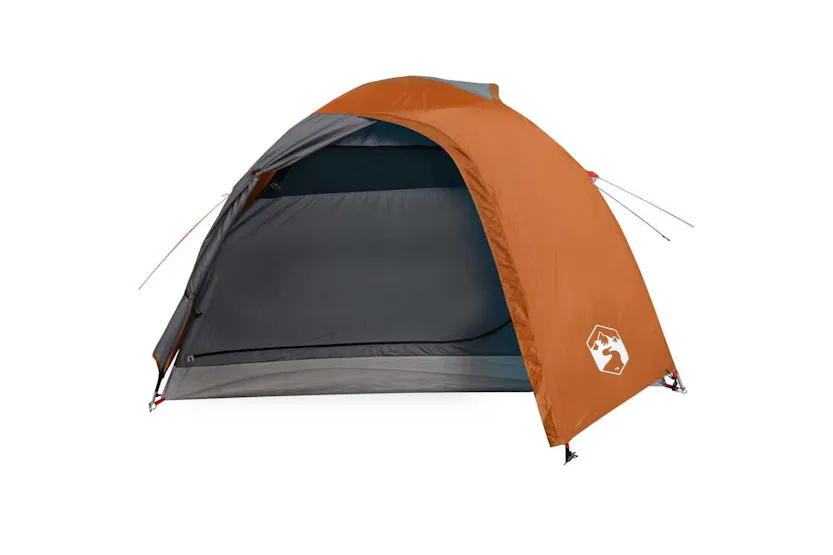 Vidaxl Camping Tent Dome 4-person Grey And Orange Waterproof Vidaxl Camping Tent Dome 4-person Grey And Orange Waterproof