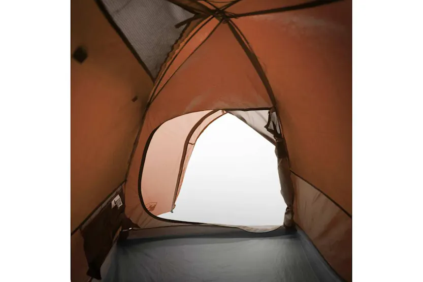 Vidaxl Camping Tent Dome 4-person Grey And Orange Waterproof Vidaxl Camping Tent Dome 4-person Grey And Orange Waterproof