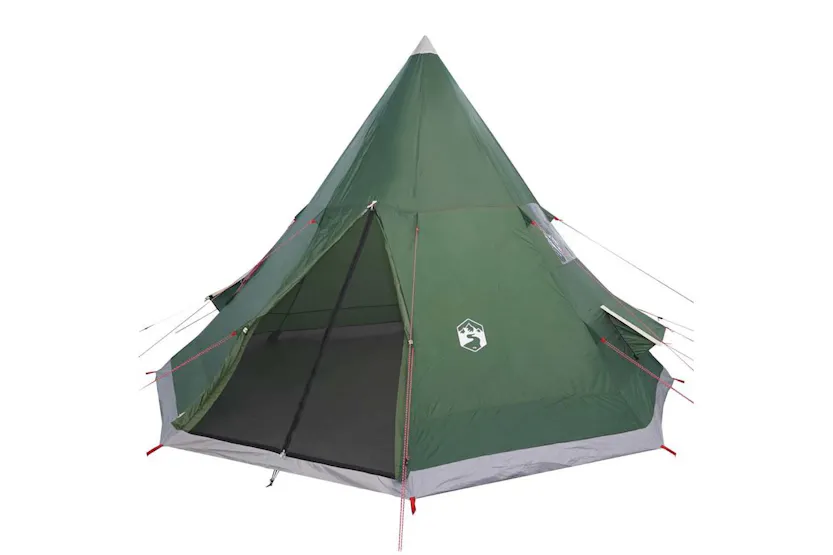 Vidaxl Camping Tent Tipi 4-person Green Waterproof Vidaxl Camping Tent Tipi 4-person Green Waterproof