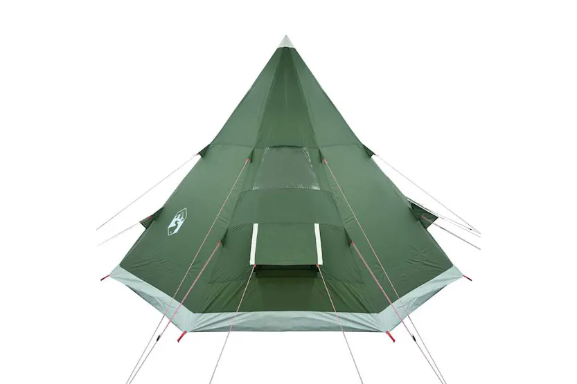 Vidaxl Camping Tent Tipi 4-person Green Waterproof Vidaxl Camping Tent Tipi 4-person Green Waterproof