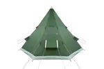 Vidaxl Camping Tent Tipi 4-person Green Waterproof Vidaxl Camping Tent Tipi 4-person Green Waterproof