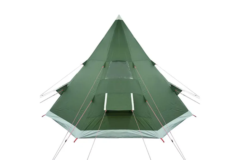 Vidaxl Camping Tent Tipi 4-person Green Waterproof Vidaxl Camping Tent Tipi 4-person Green Waterproof