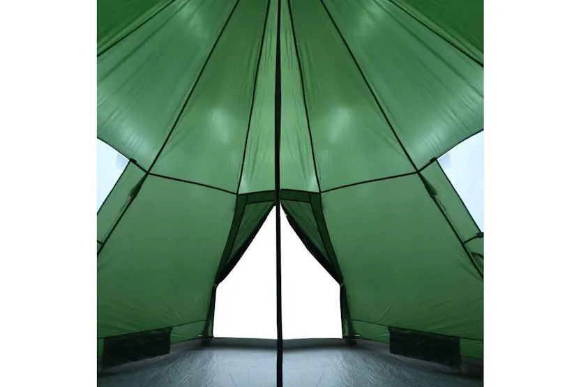 Vidaxl Camping Tent Tipi 4-person Green Waterproof Vidaxl Camping Tent Tipi 4-person Green Waterproof