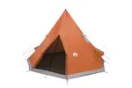 Vidaxl Camping Tent Tipi 4-person Orange Waterproof Vidaxl Camping Tent Tipi 4-person Orange Waterproof