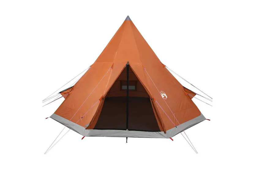Vidaxl Camping Tent Tipi 4-person Orange Waterproof Vidaxl Camping Tent Tipi 4-person Orange Waterproof