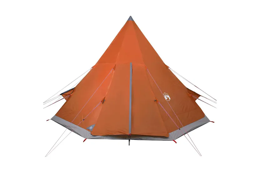 Vidaxl Camping Tent Tipi 4-person Orange Waterproof Vidaxl Camping Tent Tipi 4-person Orange Waterproof