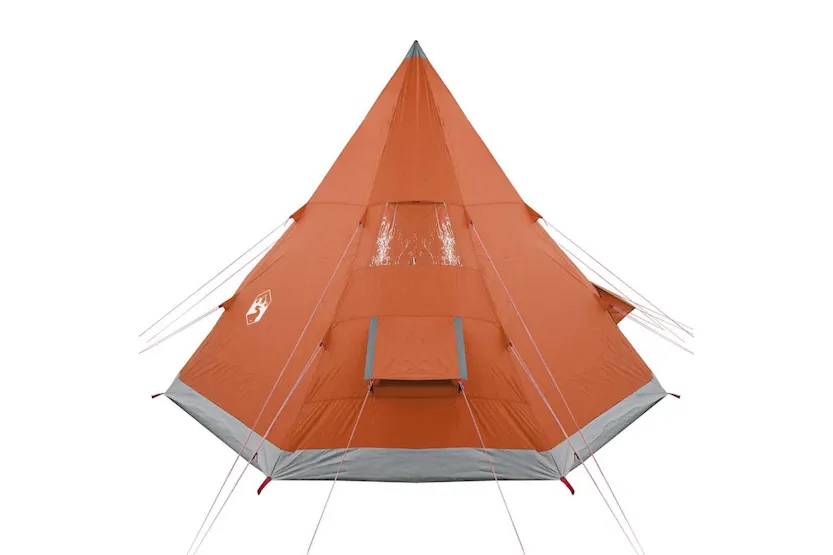 Vidaxl Camping Tent Tipi 4-person Orange Waterproof Vidaxl Camping Tent Tipi 4-person Orange Waterproof
