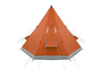 Vidaxl Camping Tent Tipi 4-person Orange Waterproof Vidaxl Camping Tent Tipi 4-person Orange Waterproof