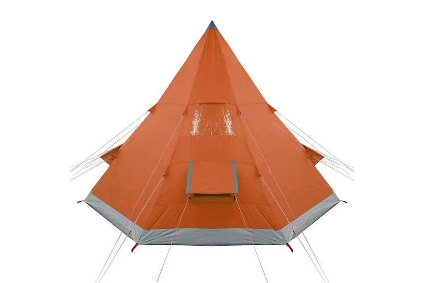 Vidaxl Camping Tent Tipi 4-person Orange Waterproof Vidaxl Camping Tent Tipi 4-person Orange Waterproof
