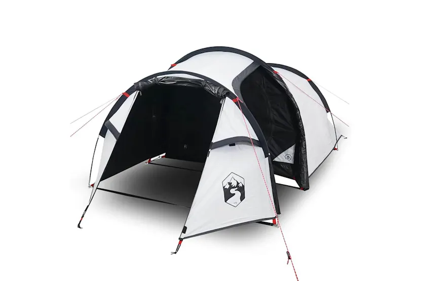 Vidaxl Camping Tent Tunnel 2-person White Blackout Fabric Waterproof Vidaxl Camping Tent Tunnel 2-person White Blackout Fabric Waterproof