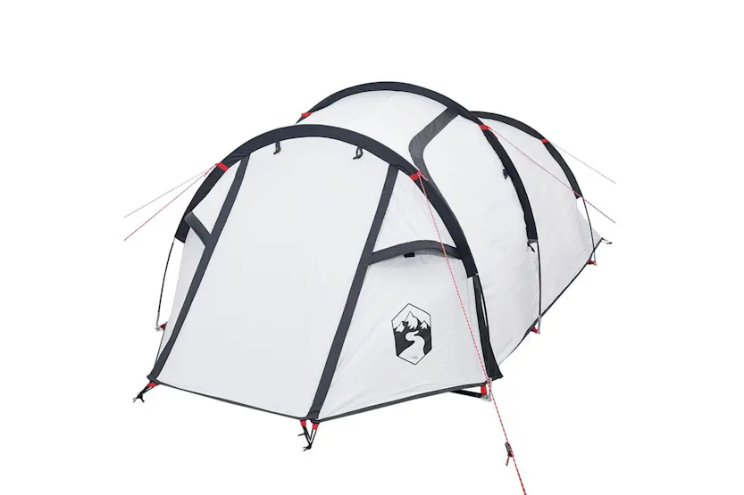 Vidaxl Camping Tent Tunnel 2-person White Blackout Fabric Waterproof Vidaxl Camping Tent Tunnel 2-person White Blackout Fabric Waterproof