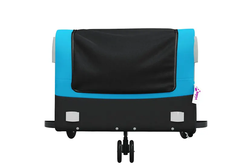 Vidaxl Bike Trailer Black And Blue 45 Kg Iron Vidaxl Bike Trailer Black And Blue 45 Kg Iron