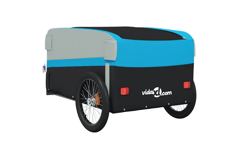 Vidaxl Bike Trailer Black And Blue 45 Kg Iron Vidaxl Bike Trailer Black And Blue 45 Kg Iron