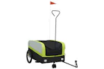 Vidaxl Bike Trailer Black And Green 45 Kg Iron Vidaxl Bike Trailer Black And Green 45 Kg Iron