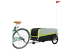 Vidaxl Bike Trailer Black And Green 45 Kg Iron Vidaxl Bike Trailer Black And Green 45 Kg Iron
