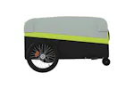Vidaxl Bike Trailer Black And Green 45 Kg Iron Vidaxl Bike Trailer Black And Green 45 Kg Iron