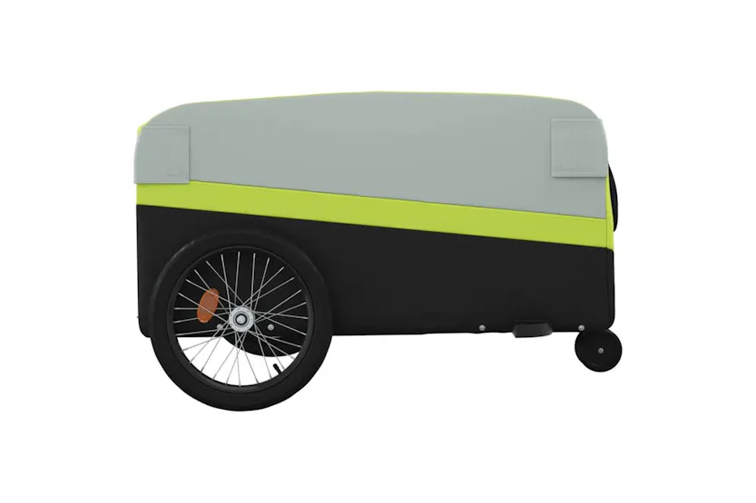 Vidaxl Bike Trailer Black And Green 45 Kg Iron Vidaxl Bike Trailer Black And Green 45 Kg Iron