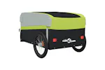 Vidaxl Bike Trailer Black And Green 45 Kg Iron Vidaxl Bike Trailer Black And Green 45 Kg Iron