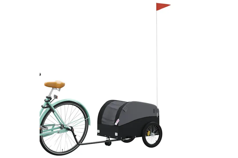 Vidaxl Bike Trailer Black 30 Kg Iron Vidaxl Bike Trailer Black 30 Kg Iron