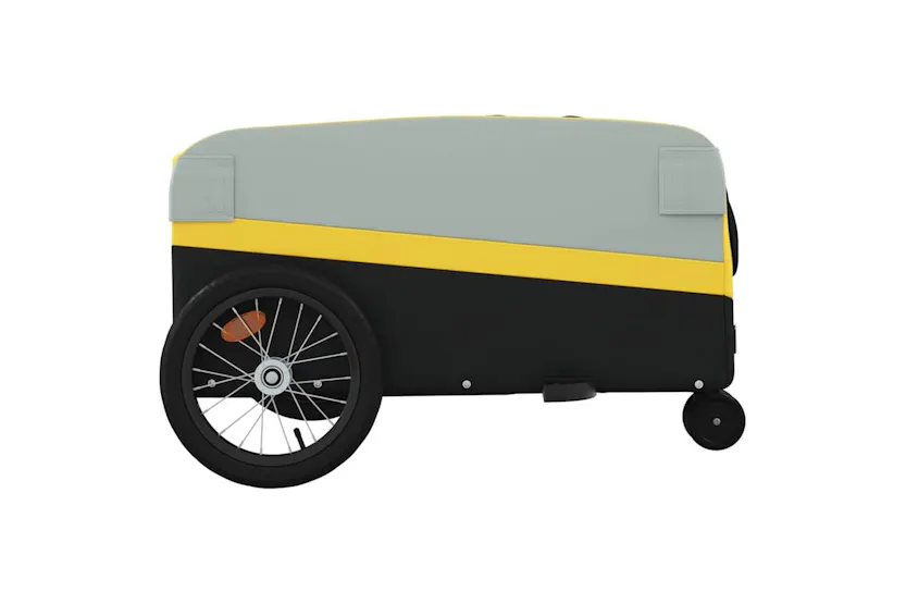 Vidaxl Bike Trailer Black And Yellow 45 Kg Iron Vidaxl Bike Trailer Black And Yellow 45 Kg Iron