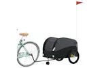 Vidaxl Bike Trailer Black 45 Kg Iron Vidaxl Bike Trailer Black 45 Kg Iron