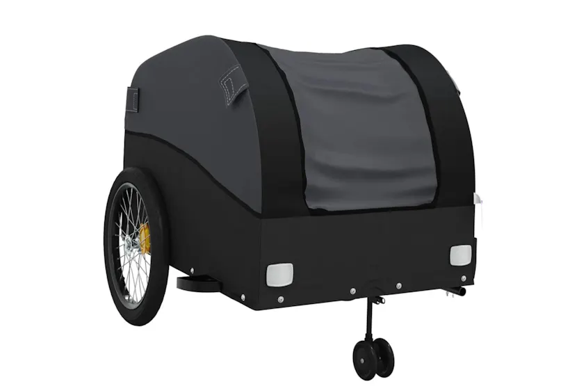 Vidaxl Bike Trailer Black 45 Kg Iron Vidaxl Bike Trailer Black 45 Kg Iron