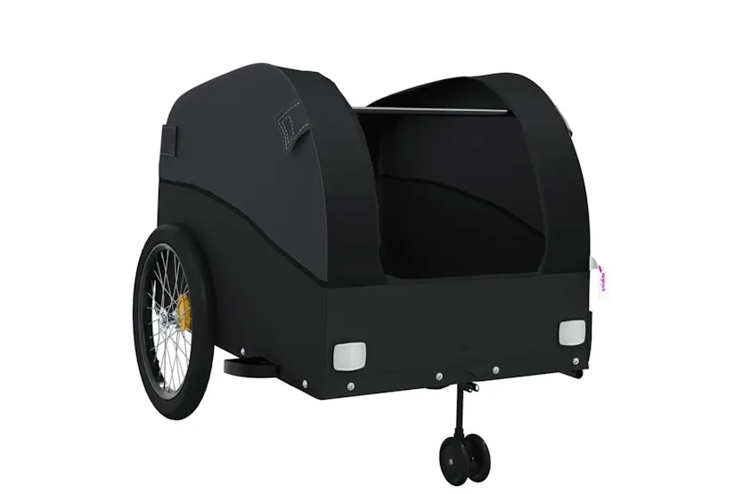 Vidaxl Bike Trailer Black 45 Kg Iron Vidaxl Bike Trailer Black 45 Kg Iron