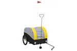 Vidaxl Bike Trailer Black And Yellow 45 Kg Iron Vidaxl Bike Trailer Black And Yellow 45 Kg Iron