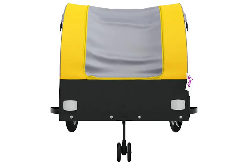 Vidaxl Bike Trailer Black And Yellow 45 Kg Iron Vidaxl Bike Trailer Black And Yellow 45 Kg Iron