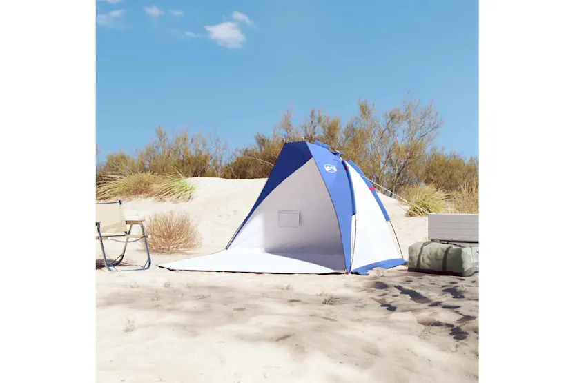 Vidaxl Beach Tent Azure Blue 268x223x125 Cm 185t Polyester Vidaxl Beach Tent Azure Blue 268x223x125 Cm 185t Polyester