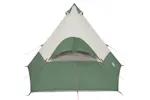 Vidaxl Camping Tent Tipi 7-person Green Waterproof Vidaxl Camping Tent Tipi 7-person Green Waterproof