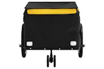 Vidaxl Bike Trailer Black And Yellow 30 Kg Iron Vidaxl Bike Trailer Black And Yellow 30 Kg Iron