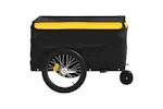 Vidaxl Bike Trailer Black And Yellow 30 Kg Iron Vidaxl Bike Trailer Black And Yellow 30 Kg Iron