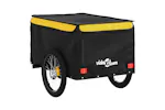 Vidaxl Bike Trailer Black And Yellow 30 Kg Iron Vidaxl Bike Trailer Black And Yellow 30 Kg Iron