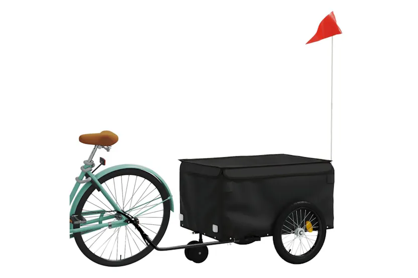 Vidaxl Bike Trailer Black 30 Kg Iron Vidaxl Bike Trailer Black 30 Kg Iron