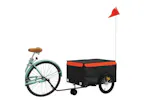 Vidaxl Bike Trailer Black And Orange 45 Kg Iron Vidaxl Bike Trailer Black And Orange 45 Kg Iron