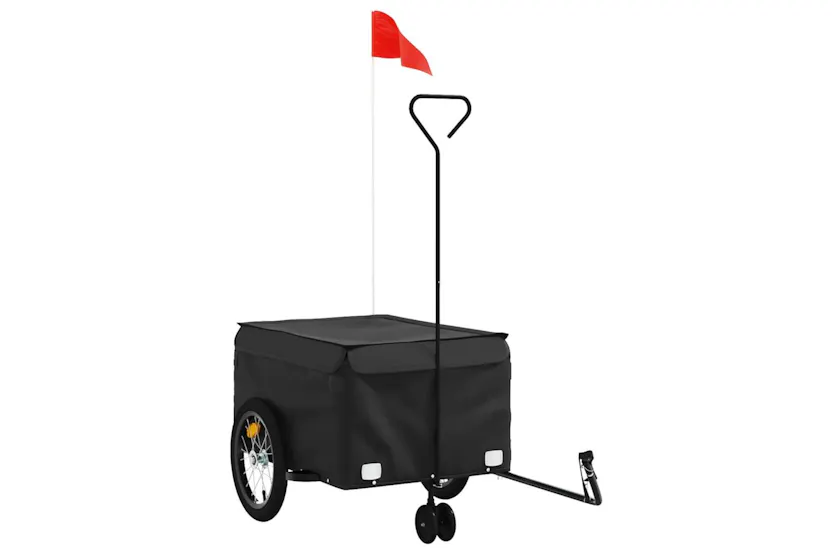Vidaxl Bike Trailer Black 45 Kg Iron Vidaxl Bike Trailer Black 45 Kg Iron