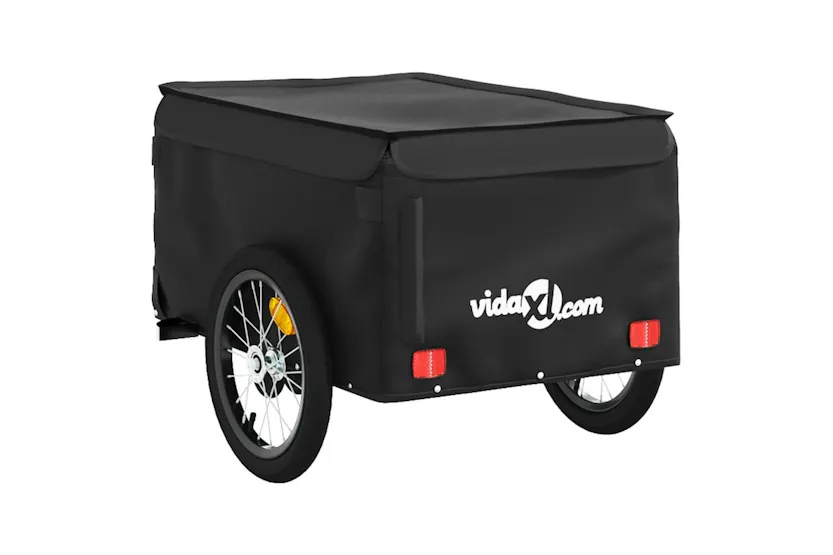 Vidaxl Bike Trailer Black 45 Kg Iron Vidaxl Bike Trailer Black 45 Kg Iron