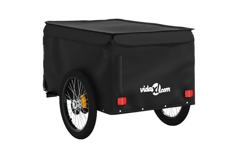 Vidaxl Bike Trailer Black 45 Kg Iron Vidaxl Bike Trailer Black 45 Kg Iron