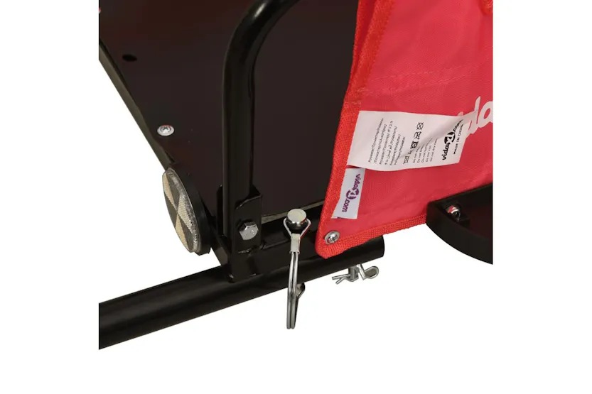 Vidaxl Bike Trailer Red Oxford Fabric And Iron Vidaxl Bike Trailer Red Oxford Fabric And Iron