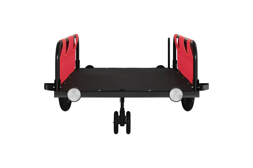 Vidaxl Bike Trailer Red Oxford Fabric And Iron Vidaxl Bike Trailer Red Oxford Fabric And Iron