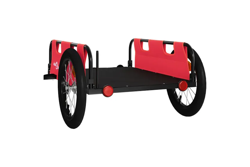 Vidaxl Bike Trailer Red Oxford Fabric And Iron Vidaxl Bike Trailer Red Oxford Fabric And Iron