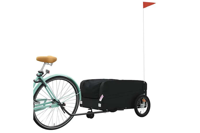 Vidaxl Bike Trailer Black 45 Kg Iron Vidaxl Bike Trailer Black 45 Kg Iron