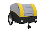 Vidaxl Bike Trailer Black And Yellow 45 Kg Iron Vidaxl Bike Trailer Black And Yellow 45 Kg Iron